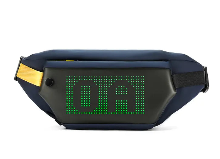 Men's LED Cool Waist Bag DIY Edit Crossbody